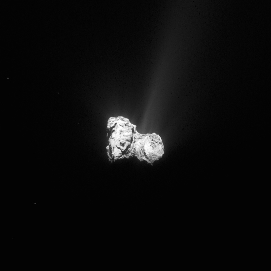 Cometa 67P fotografiado por Rosetta el 30 de agosto de 2015, archivo ESA