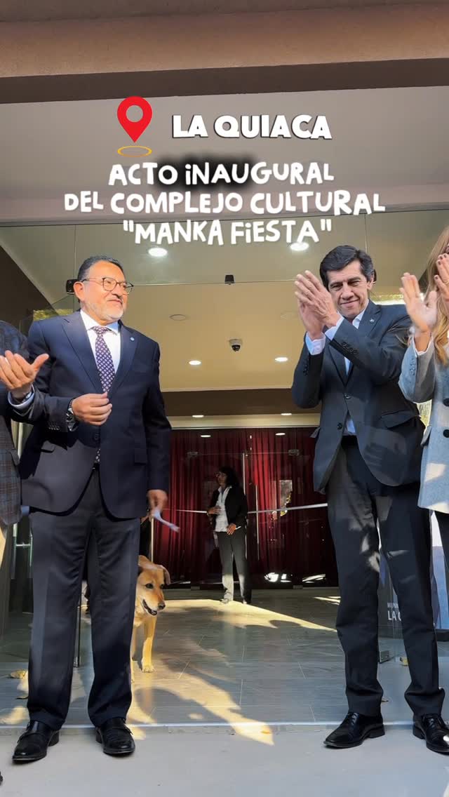 Imagen de la publicación de Carlos Sadir sobre inauguración del Complejo Cultural Manka Fiesta en La Quiaca