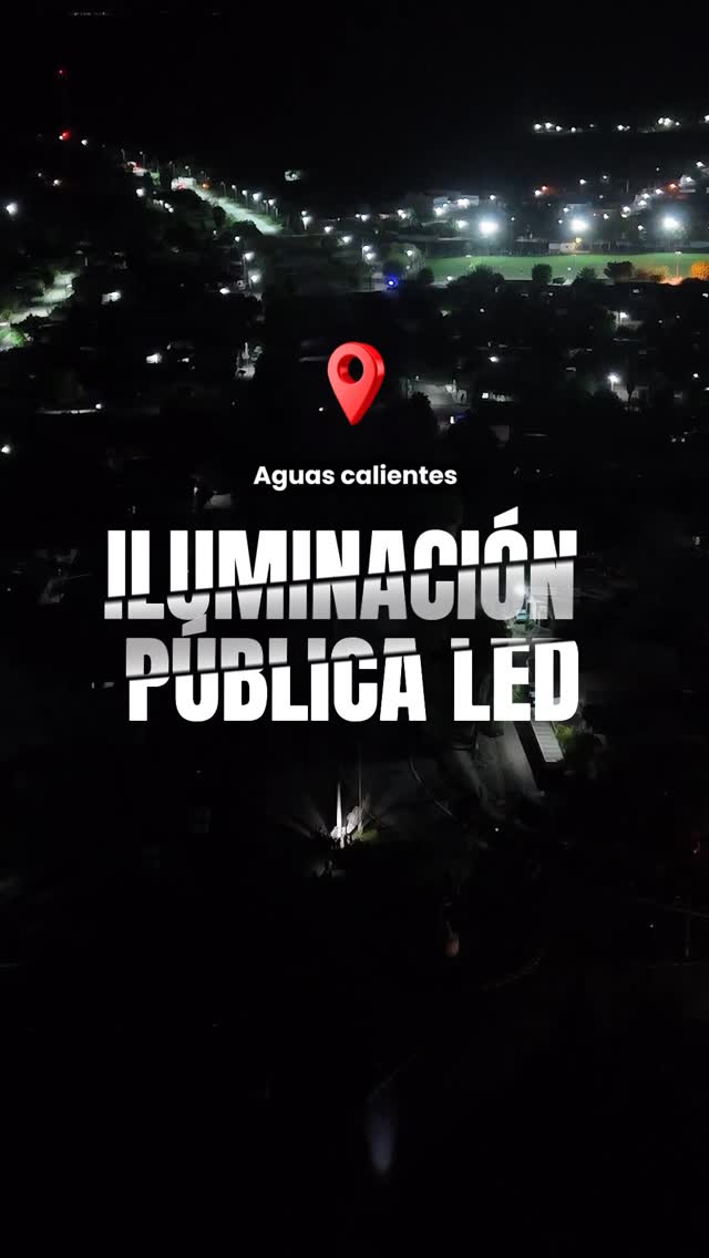 Imagen de la publicación de Carlos Sadir sobre inauguración de iluminación LED en una avenida de Aguas Calientes