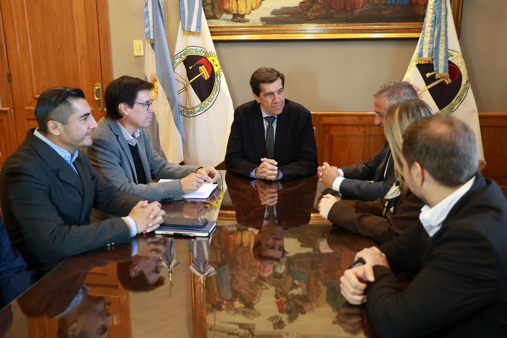 Imagen de la publicación de Carlos Sadir sobre reunión sobre financiamiento con el Mercado Argentino de Valores y FOGAJUY