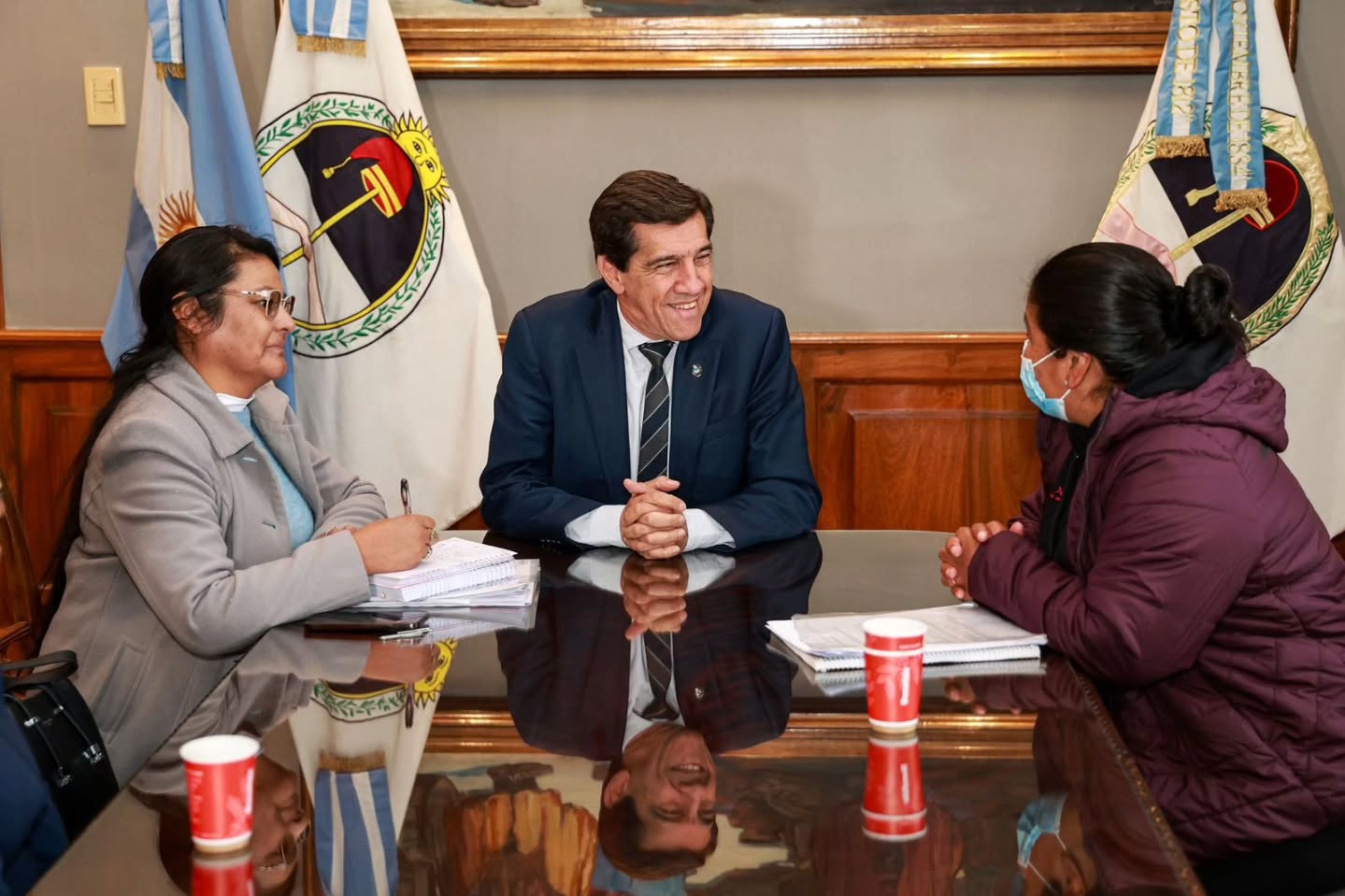 Imagen de la publicación de Carlos Sadir sobre encuentro con comunidades de Puesto Sey, Mina Pirquitas y Liviara