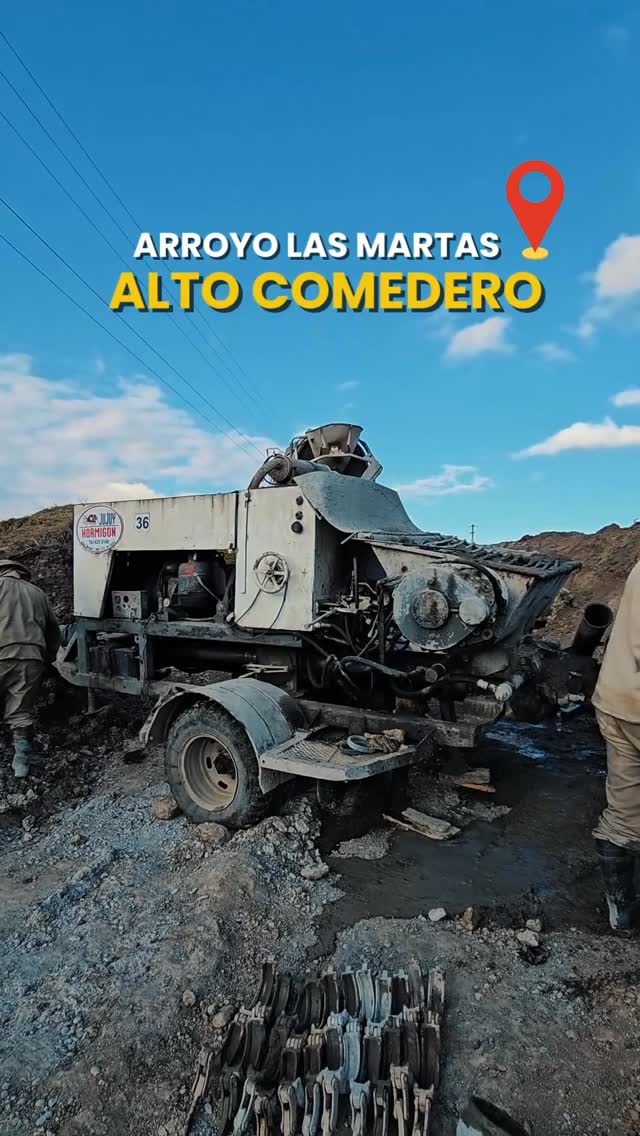 Imagen de la publicación de Carlos Sadir sobre obras de pasos y alcantarillas sobre el Arroyo Las Martas