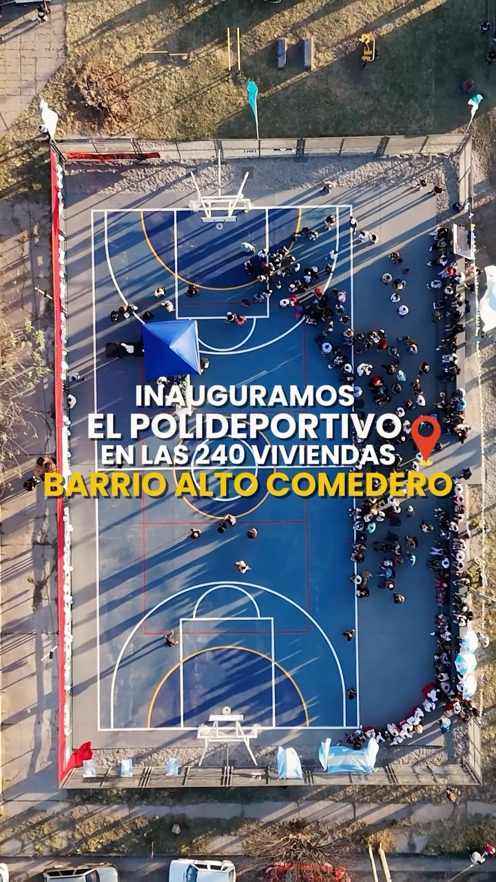 Imagen de la publicación de Carlos Sadir sobre polideportivo para el sector de 240 viviendas de Alto Comedero