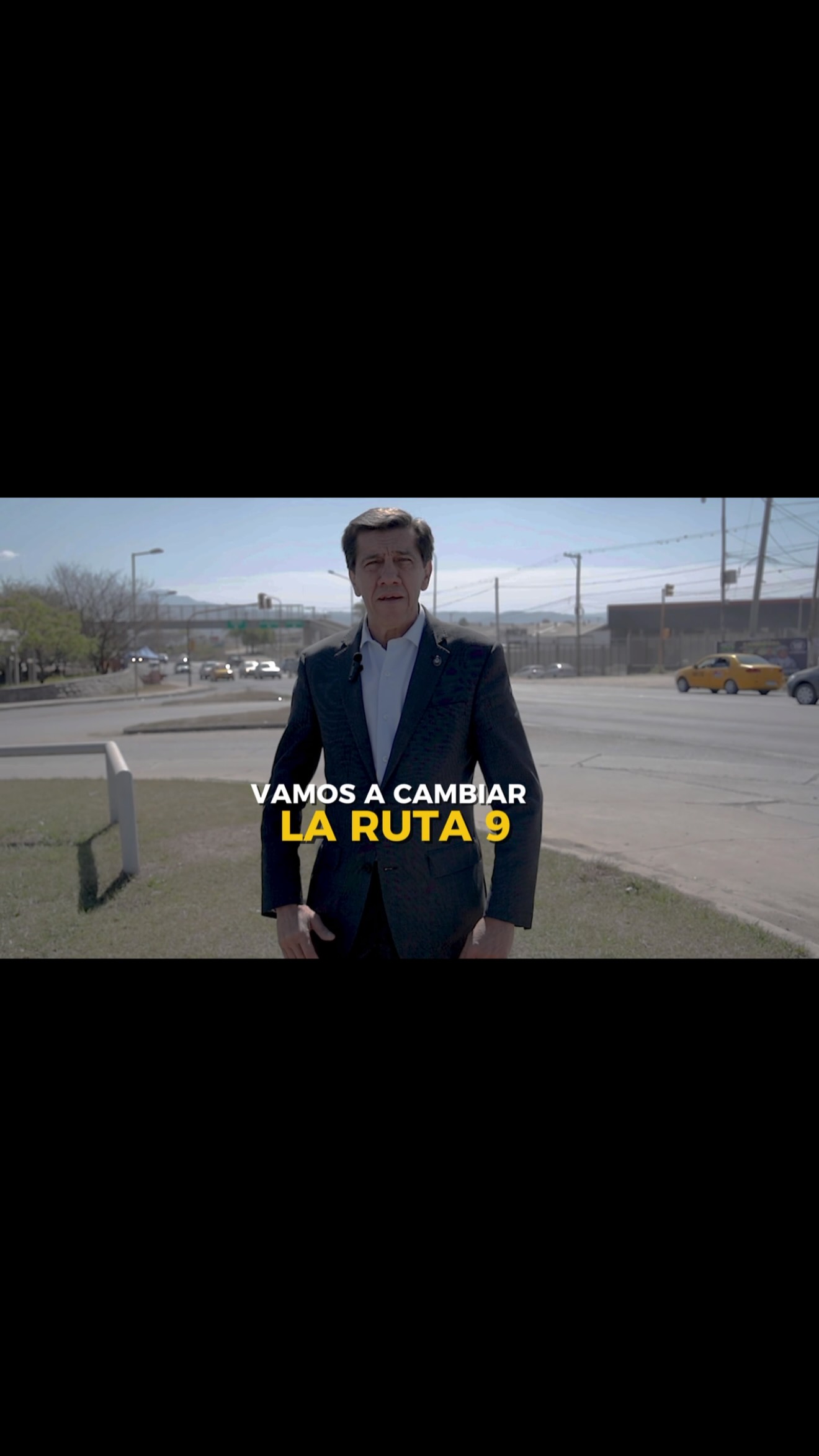 Imagen de la publicación de Carlos Sadir sobre anuncio de obras de transformación de la Ruta Nacional 9