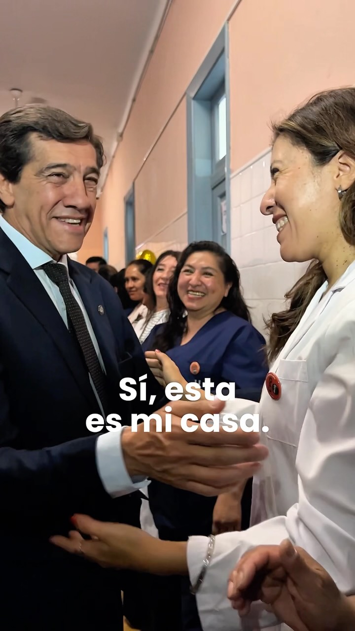 Imagen de la publicación de Carlos Sadir sobre obras de ampliación y refacción en el Hospital San Roque