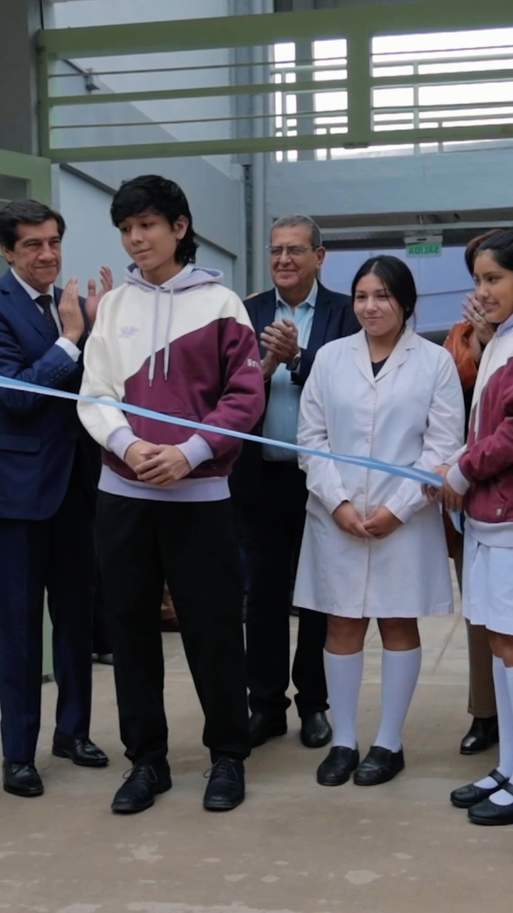 Imagen de la publicación de Carlos Sadir sobre inauguración de refacciones en la Escuela Normal de Libertador