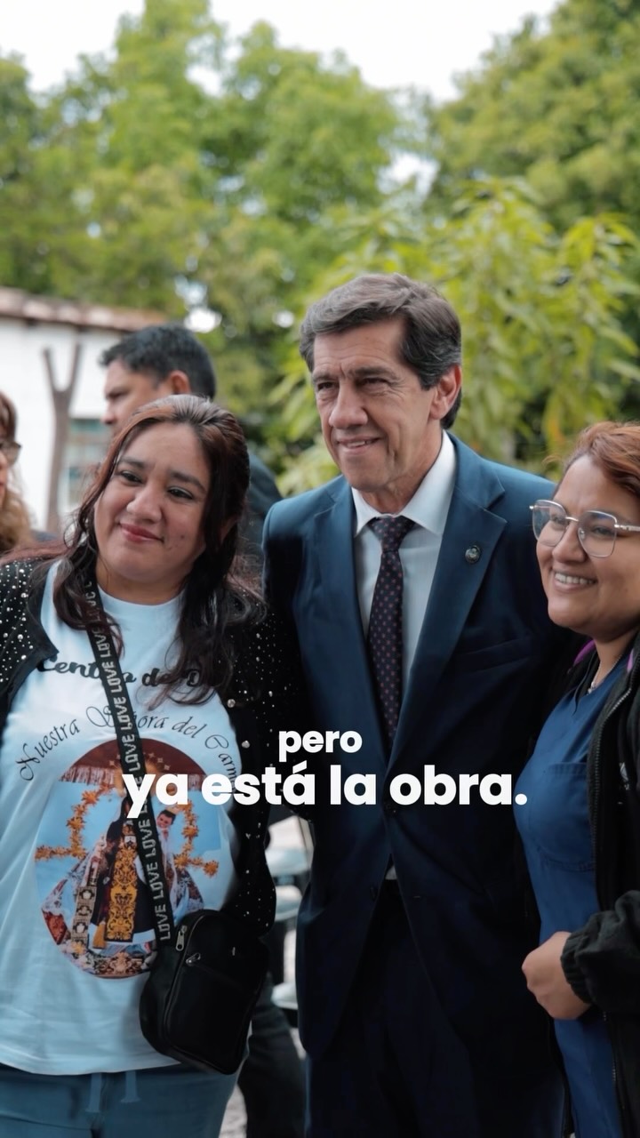 Imagen de la publicación de Carlos Sadir sobre inauguración del Centro de Día Virgen del Carmen en Perico