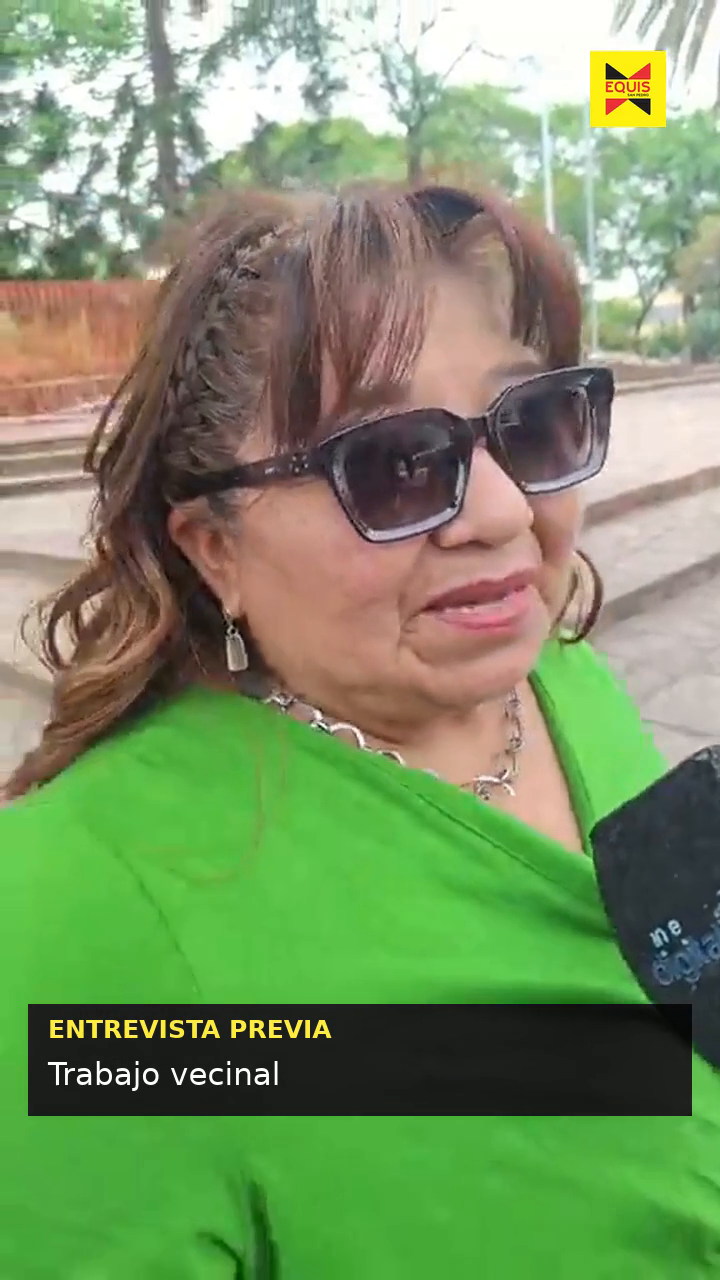 Fotograma de una entrevista previa sobre trabajo vecinal, con identificación de Equis San Pedro.