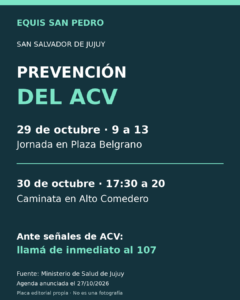 ACV: Jujuy tendrá una jornada en Plaza Belgrano y una caminata en Alto Comedero