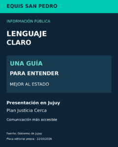 Jujuy presentó una guía para que las comunicaciones del Estado sean más claras