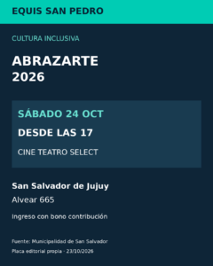 Abrazarte 2026: artistas de distintas provincias se reunirán este sábado en el Cine Select
