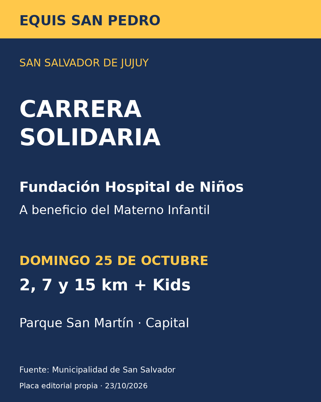 Carrera Solidaria de la Fundación Hospital de Niños: domingo 25 de octubre en Parque San Martín