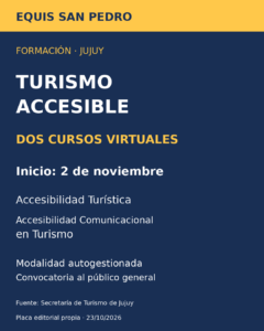Jujuy abrió la inscripción a dos cursos virtuales de accesibilidad turística
