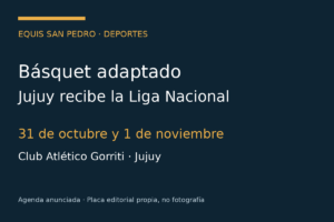 Básquet adaptado: Jujuy recibirá la Liga Nacional el 31 de octubre y el 1 de noviembre