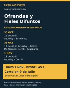 Ofrendas y Fieles Difuntos: dónde habrá restricciones de tránsito en San Salvador