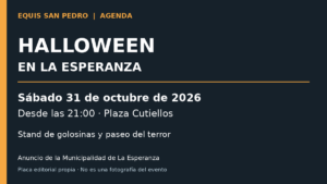 La Esperanza: Halloween en Plaza Cutiellos el sábado 31 desde las 21