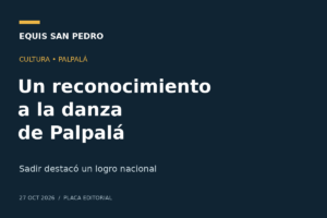 Sadir reconoció a dos bailarines de Palpalá por un logro nacional