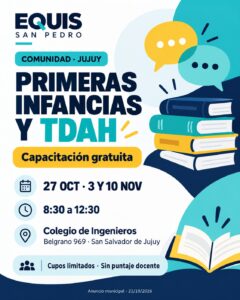 Primeras infancias y TDAH: capacitación gratuita en tres encuentros en Jujuy