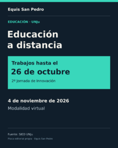 Educación a distancia: la UNJu recibe trabajos hasta el 26 de octubre
